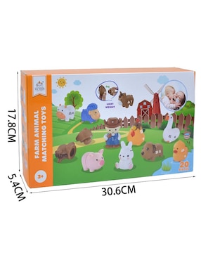 Farming Animal Matching Toys Toy Town juego didáctico infantil unisex