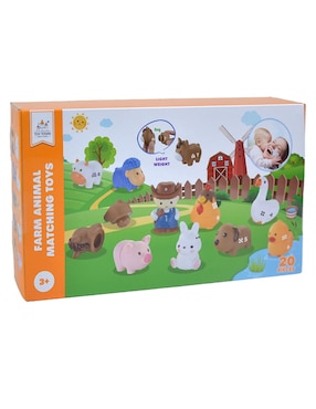 Farming Animal Matching Toys Toy Town juego didáctico infantil unisex
