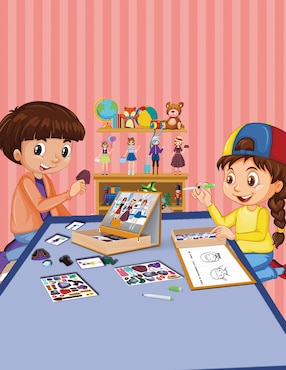 Magnetic Puzzle Toy Town