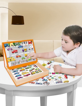 Rompecabezas Magnetic Puzzle Toy Town 4 piezas