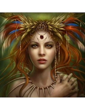 Rompecabezas Hadas mágicas Tribal Goddess Grafika 1000 piezas