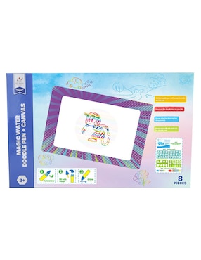 Magic Water Doodle Pen+ Canvas Toy Town juego didáctico infantil unisex