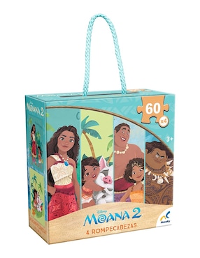 Rompecabezas Caricaturas 4 En 1 Moana Novelty 240 Piezas