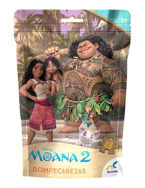 Rompecabezas Caricaturas Foil Moana Novelty 48 Piezas