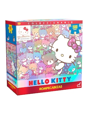 Rompecabezas Caricaturas Coleccionalbe Metalizado Hello Kitty Novelty 500 Piezas