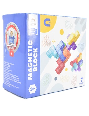 Magnetic Block Toy Town juego armable unisex