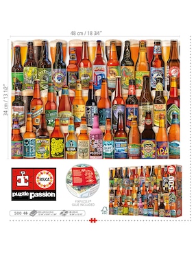 Rompecabezas cervezas Educa Puzzle Educa Borras 500 piezas