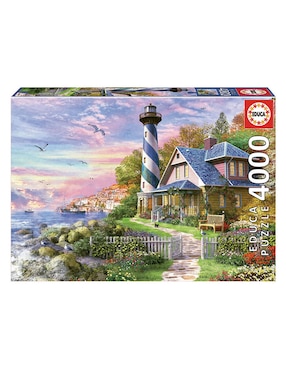 Rompecabezas faro en Rock Bay Educa Puzzle Educa Borras 4000 piezas