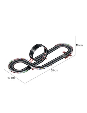 Set pista y automóviles Carrera go!! mario kart wii Mario y Luigi