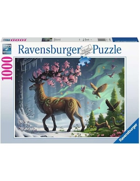 Rompecabezas Animales Ciervo De Primavera Ravensburger 1000 Piezas