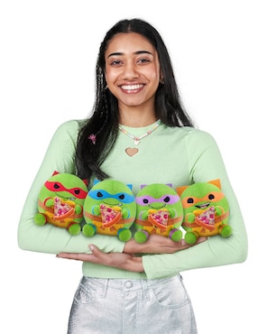Peluche de tortuga ninja Snackles de 12 cm