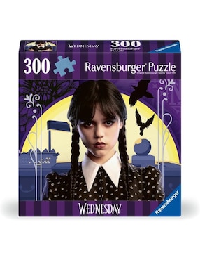 Rompecabezas Serie Wednesday No Hug Zone Ravensburger 300 Piezas