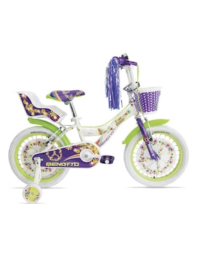 Bicleta Benotto Rodada 16 Flower Power Infantil Unisex