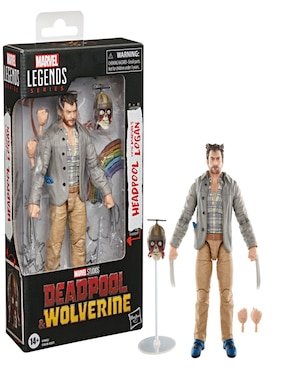 Figura de acción articulada Deadpool & Wolverine Headpool with Marvel's Logan Hasbro