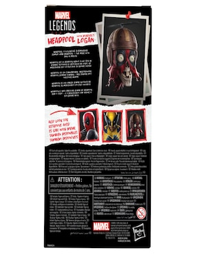 Figura de acción articulada Deadpool & Wolverine Headpool with Marvel's Logan Hasbro