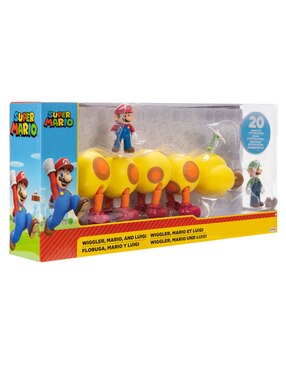 Figura de acción articulada Super Mario Wiggler, Mario y Luigi collectors Jakks Pacific
