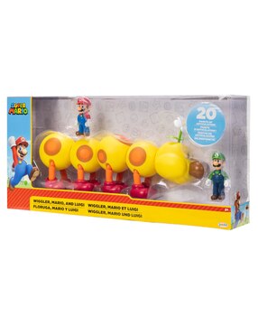 Figura de acción articulada Super Mario Wiggler, Mario y Luigi collectors Jakks Pacific