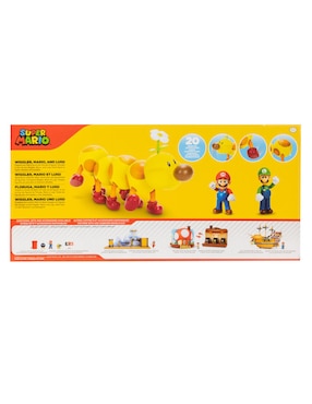 Figura de acción articulada Super Mario Wiggler, Mario y Luigi collectors Jakks Pacific
