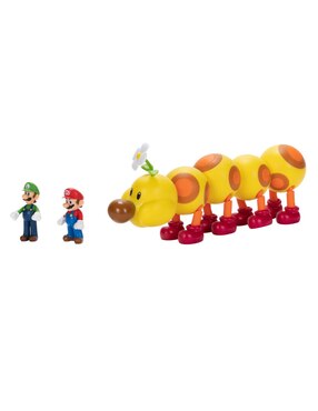Figura de acción articulada Super Mario Wiggler, Mario y Luigi collectors Jakks Pacific