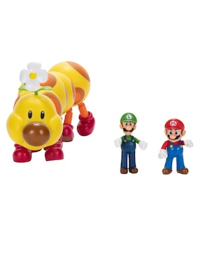 Figura de acción articulada Super Mario Wiggler, Mario y Luigi collectors Jakks Pacific