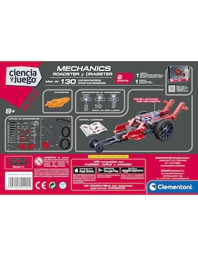 Clementoni Ciencia y Juego Build Mechanics Roadster y Dragster
