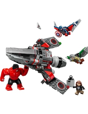 Lego Súper Héroes Batalla entre el Capitán América y Hulk Rojo Captain América Brave New World