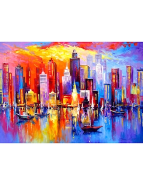 Rompecabezas New York City Noche Neoyorkina Enjoy Puzzle 1000 piezas
