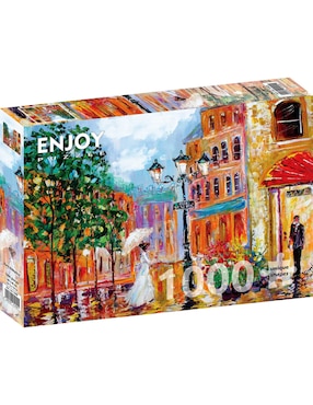 Rompecabezas Paris Romántico Romance Parisino Enjoy Puzzle 1000 Piezas