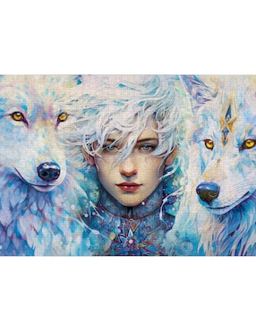 Rompecabezas Mujer con Lobos Enjoy Puzzle 1000 piezas