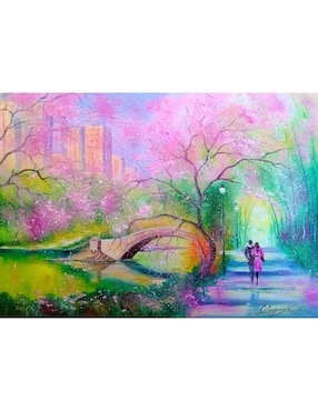 Rompecabezas Parque en Otoño Paseo por el Parque de la Ciudad Enjoy Puzzle 1000 piezas