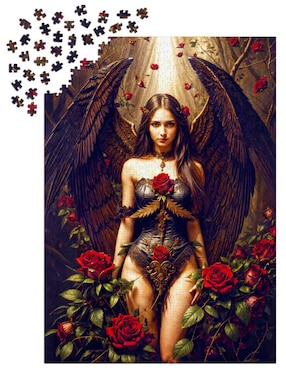Rompecabezas Hadas mágicas Ángel Oscuro Enjoy Puzzle 1000 piezas