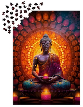 Rompecabezas Templo de Buda Antiguo Buda - Paz Interior Enjoy Puzzle 1000 piezas