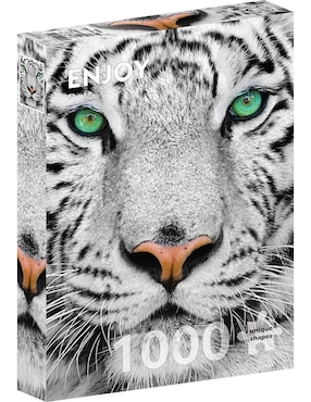 Rompecabezas Tigres Blancos De Bengala Tigre Blanco Siberiano Enjoy Puzzle 1000 Piezas