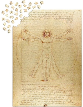 Rompecabezas Leonardo da Vinci - El Hombre de Vitruvio Enjoy Puzzle 1000 piezas
