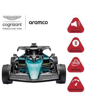 Automóvil montable Joykoo Aston Martin Formula 1 Aramco recargable