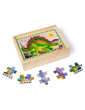 Rompecabezas dinosaurios prehistóricos Puzzles en caja Melissa & Doug 48 piezas