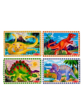 Rompecabezas dinosaurios prehistóricos Puzzles en caja Melissa & Doug 48 piezas