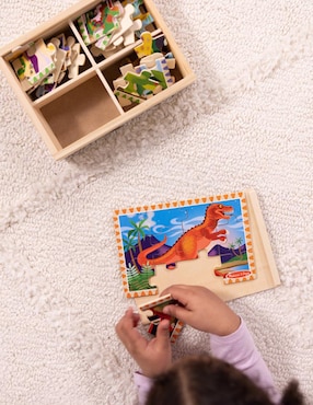 Rompecabezas dinosaurios prehistóricos Puzzles en caja Melissa & Doug 48 piezas