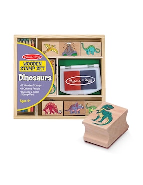 Juego de sellos de madera Dinosaurios Melissa & Doug