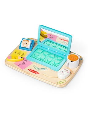 Work Y Play Desktop Activity Board Melissa & Doug juego didáctico infantil unisex