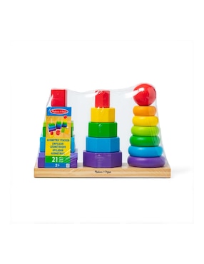 Apilador geométrico Melissa & Doug juego didáctico infantil unisex