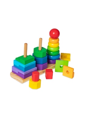 Apilador geométrico Melissa & Doug juego didáctico infantil unisex