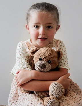 Peluche de oso Zana hecho a mano de 30 cm