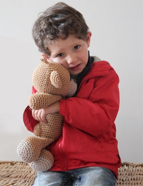 Peluche de oso Zana hecho a mano de 30 cm