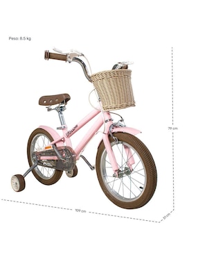 Bicicleta infantil Centurfit rodada 16 unisex