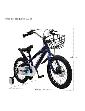 Bicicleta infantil Little Monkey rodada 16 unisex