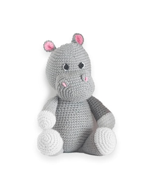 Peluche Hipopótamo Zana Amigurumi Hecho A Mano