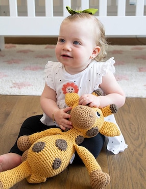 Peluche de jirafa Zana hecho a mano de 34 cm