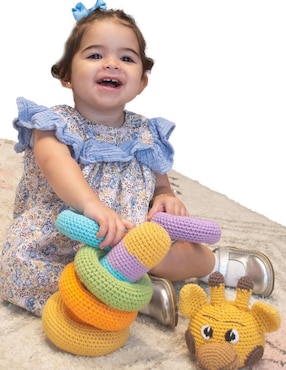 Peluche de jirafa Zana hecho a mano de 30 cm