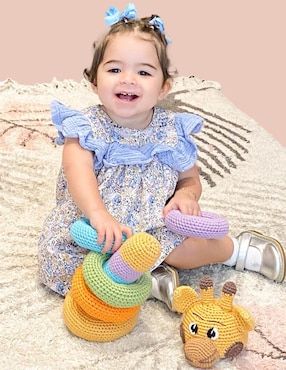 Peluche de jirafa Zana hecho a mano de 30 cm